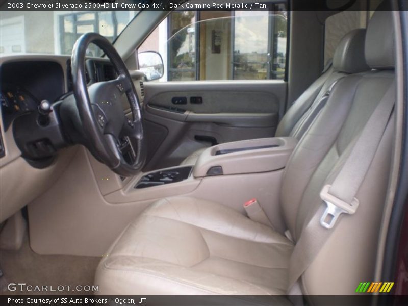 Dark Carmine Red Metallic / Tan 2003 Chevrolet Silverado 2500HD LT Crew Cab 4x4