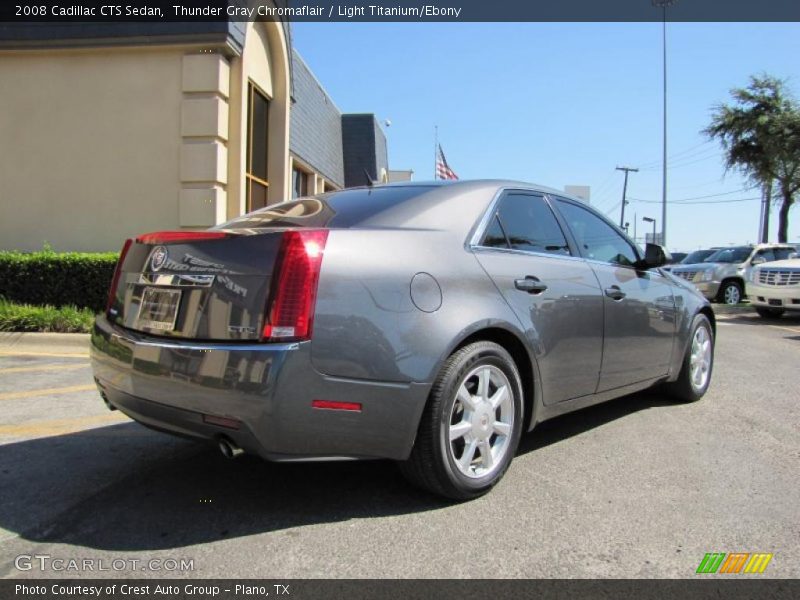 Thunder Gray Chromaflair / Light Titanium/Ebony 2008 Cadillac CTS Sedan