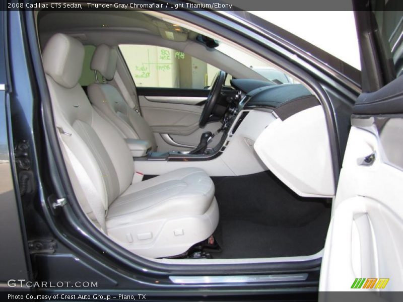 Thunder Gray Chromaflair / Light Titanium/Ebony 2008 Cadillac CTS Sedan