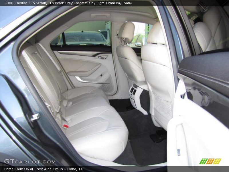 Thunder Gray Chromaflair / Light Titanium/Ebony 2008 Cadillac CTS Sedan