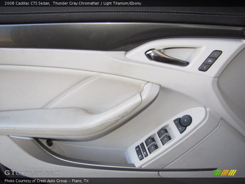 Thunder Gray Chromaflair / Light Titanium/Ebony 2008 Cadillac CTS Sedan