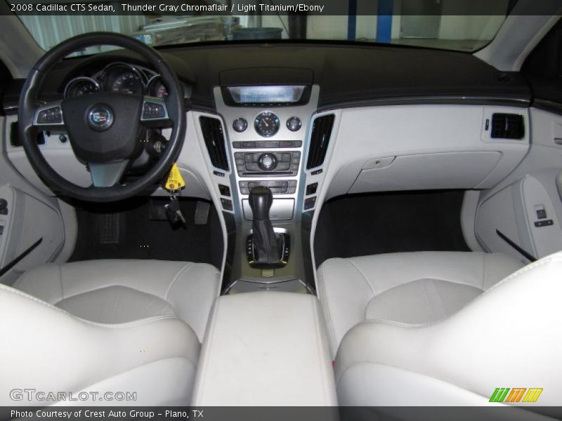 Thunder Gray Chromaflair / Light Titanium/Ebony 2008 Cadillac CTS Sedan