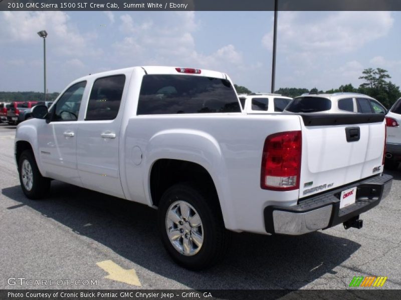 Summit White / Ebony 2010 GMC Sierra 1500 SLT Crew Cab