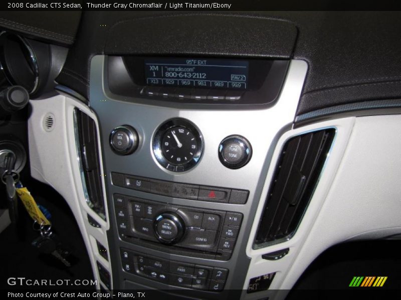 Thunder Gray Chromaflair / Light Titanium/Ebony 2008 Cadillac CTS Sedan
