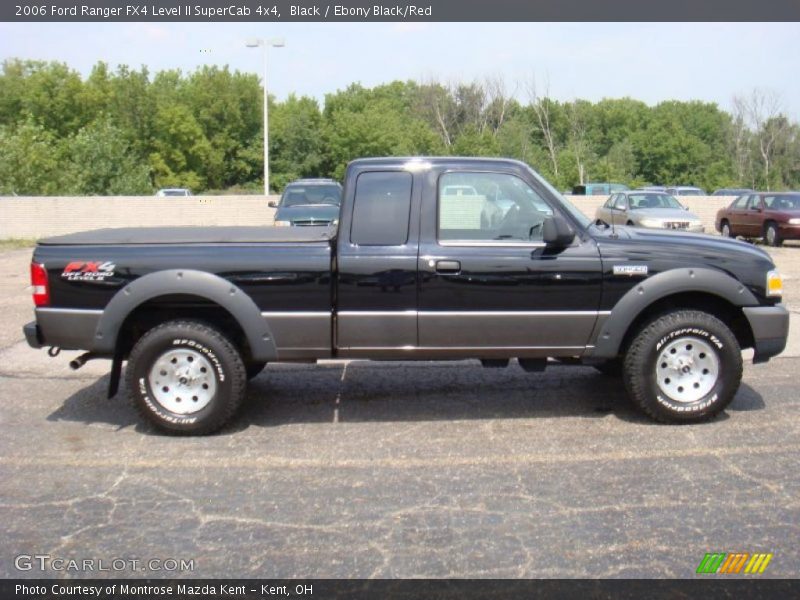 Black / Ebony Black/Red 2006 Ford Ranger FX4 Level II SuperCab 4x4