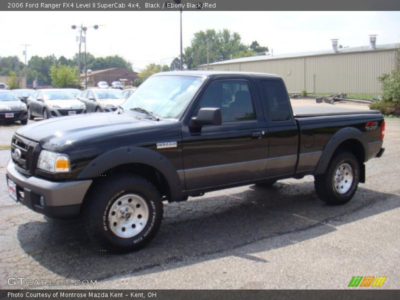 Black / Ebony Black/Red 2006 Ford Ranger FX4 Level II SuperCab 4x4