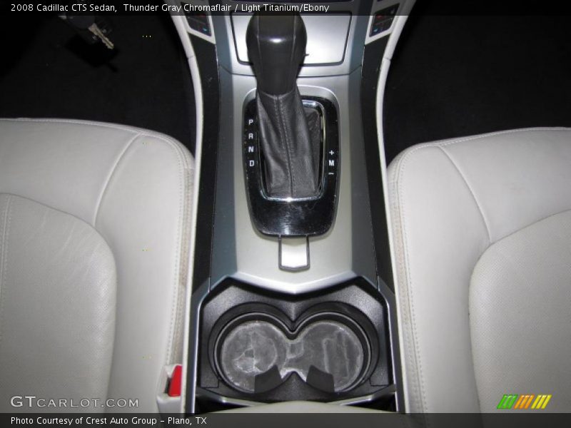 Thunder Gray Chromaflair / Light Titanium/Ebony 2008 Cadillac CTS Sedan