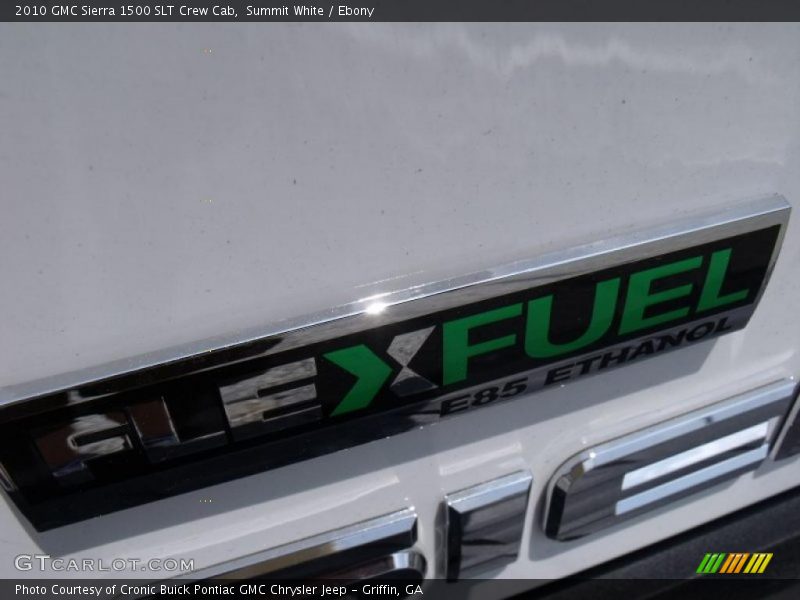 Summit White / Ebony 2010 GMC Sierra 1500 SLT Crew Cab