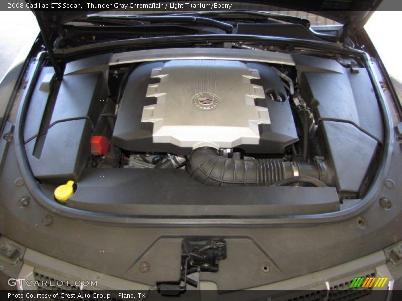 Thunder Gray Chromaflair / Light Titanium/Ebony 2008 Cadillac CTS Sedan
