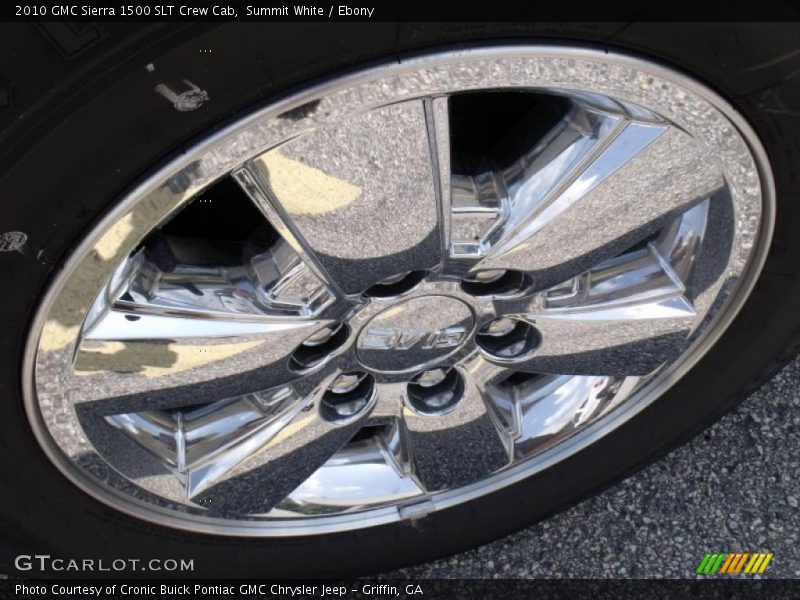 Summit White / Ebony 2010 GMC Sierra 1500 SLT Crew Cab