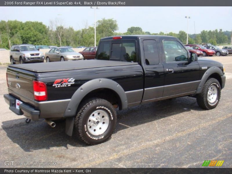Black / Ebony Black/Red 2006 Ford Ranger FX4 Level II SuperCab 4x4