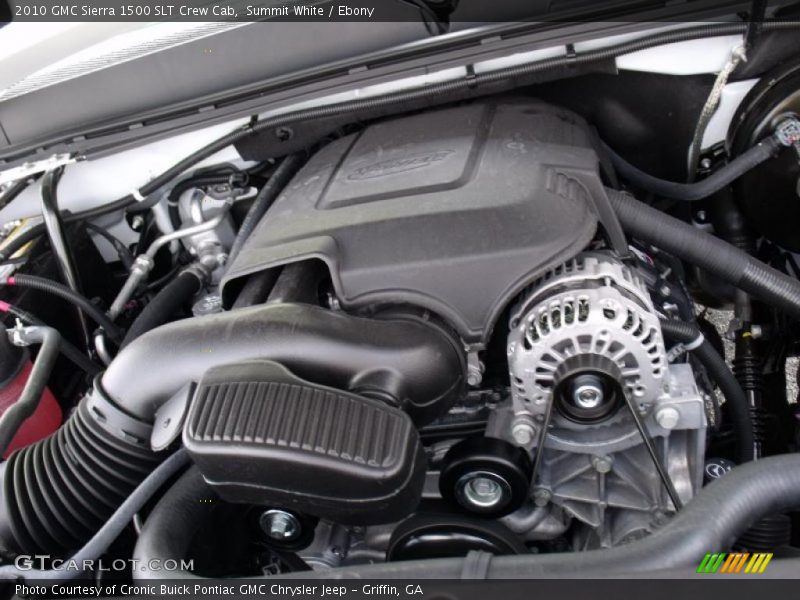 Summit White / Ebony 2010 GMC Sierra 1500 SLT Crew Cab