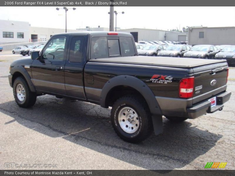 Black / Ebony Black/Red 2006 Ford Ranger FX4 Level II SuperCab 4x4