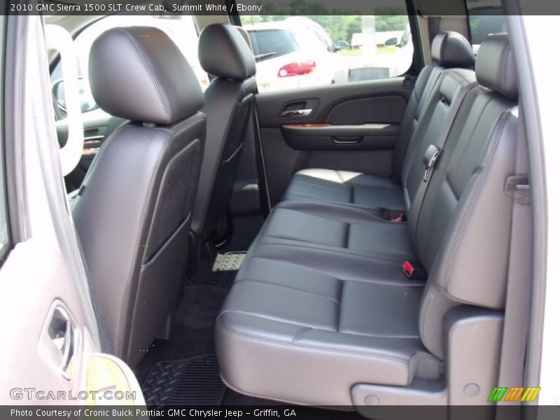 Summit White / Ebony 2010 GMC Sierra 1500 SLT Crew Cab