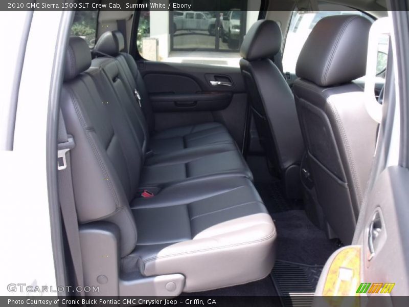 Summit White / Ebony 2010 GMC Sierra 1500 SLT Crew Cab