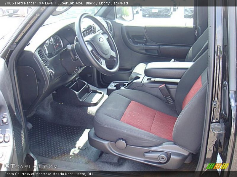 Black / Ebony Black/Red 2006 Ford Ranger FX4 Level II SuperCab 4x4