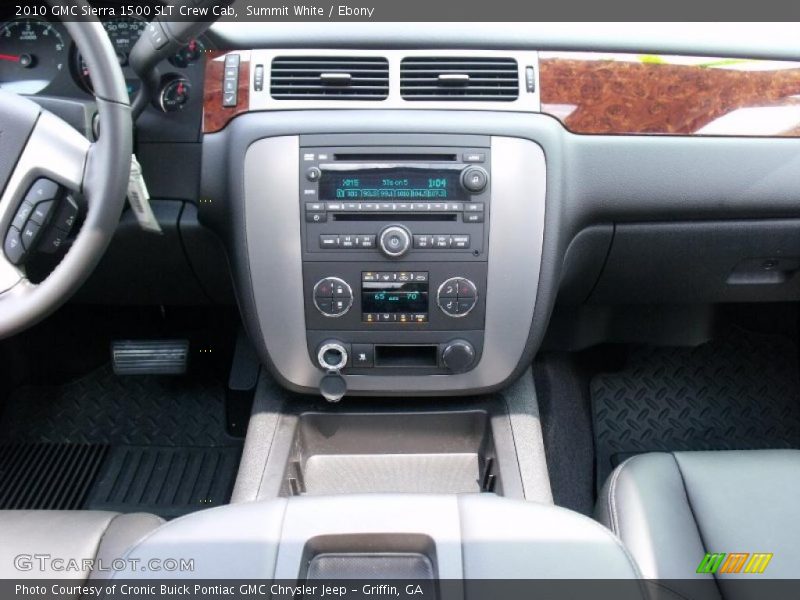 Summit White / Ebony 2010 GMC Sierra 1500 SLT Crew Cab