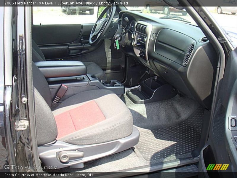 Black / Ebony Black/Red 2006 Ford Ranger FX4 Level II SuperCab 4x4