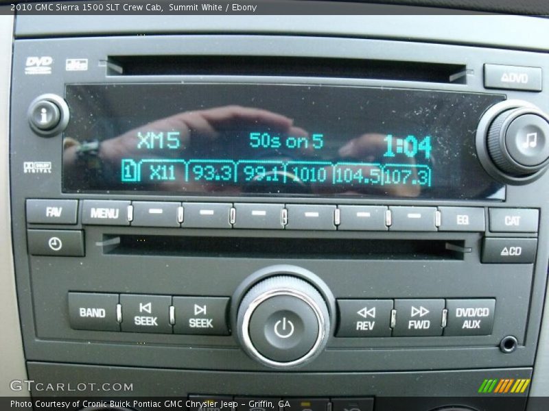 Summit White / Ebony 2010 GMC Sierra 1500 SLT Crew Cab