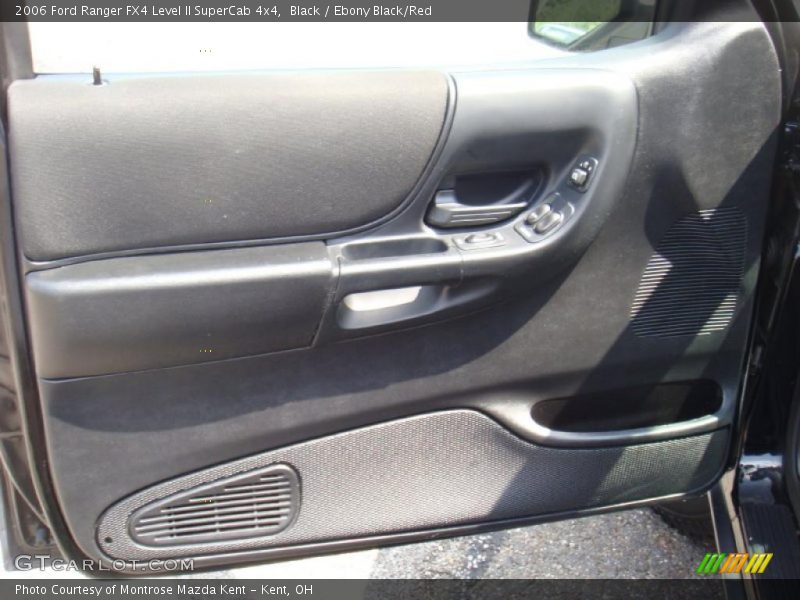 Black / Ebony Black/Red 2006 Ford Ranger FX4 Level II SuperCab 4x4