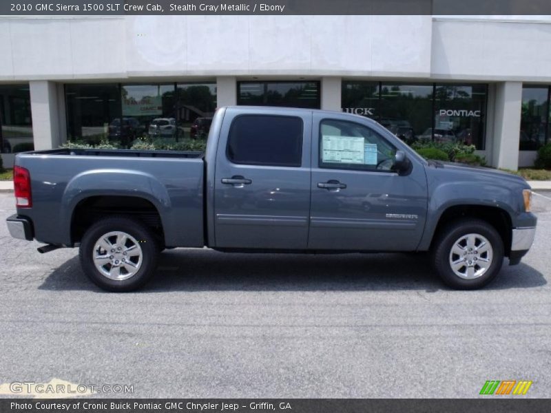 Stealth Gray Metallic / Ebony 2010 GMC Sierra 1500 SLT Crew Cab