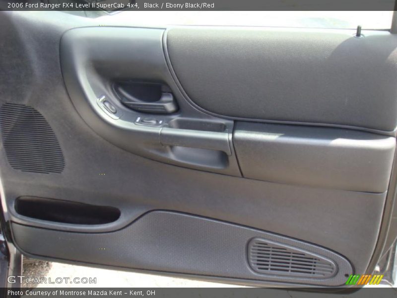 Black / Ebony Black/Red 2006 Ford Ranger FX4 Level II SuperCab 4x4