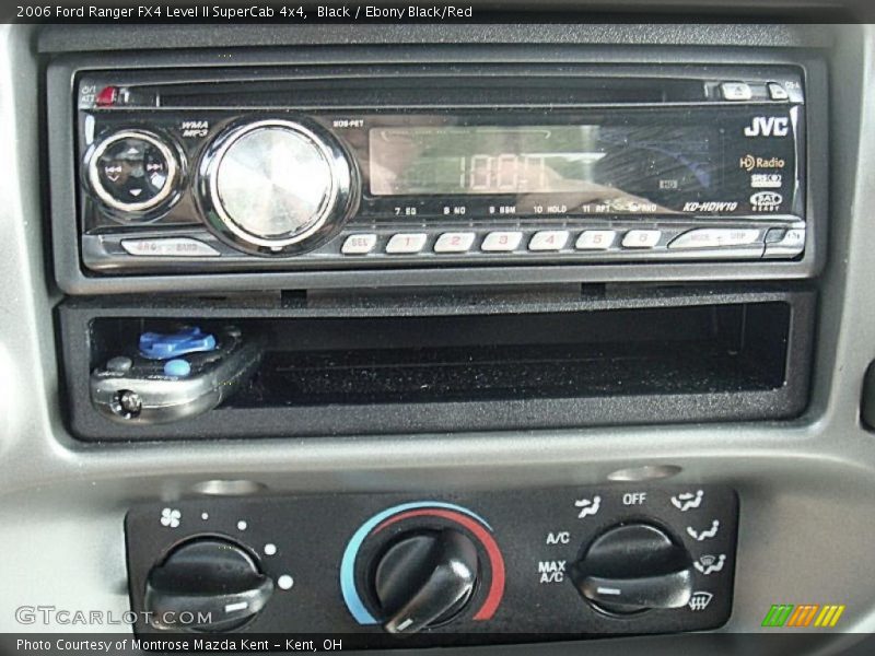 Black / Ebony Black/Red 2006 Ford Ranger FX4 Level II SuperCab 4x4
