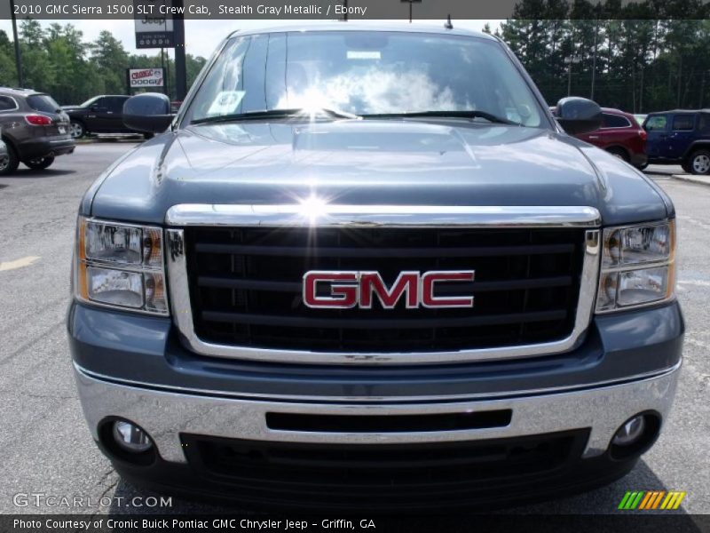 Stealth Gray Metallic / Ebony 2010 GMC Sierra 1500 SLT Crew Cab