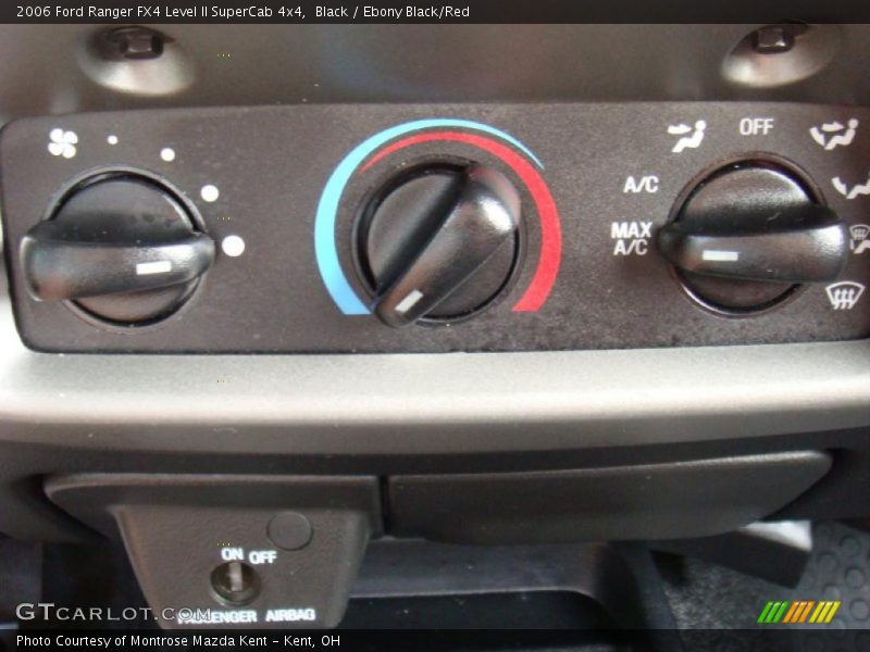 Black / Ebony Black/Red 2006 Ford Ranger FX4 Level II SuperCab 4x4