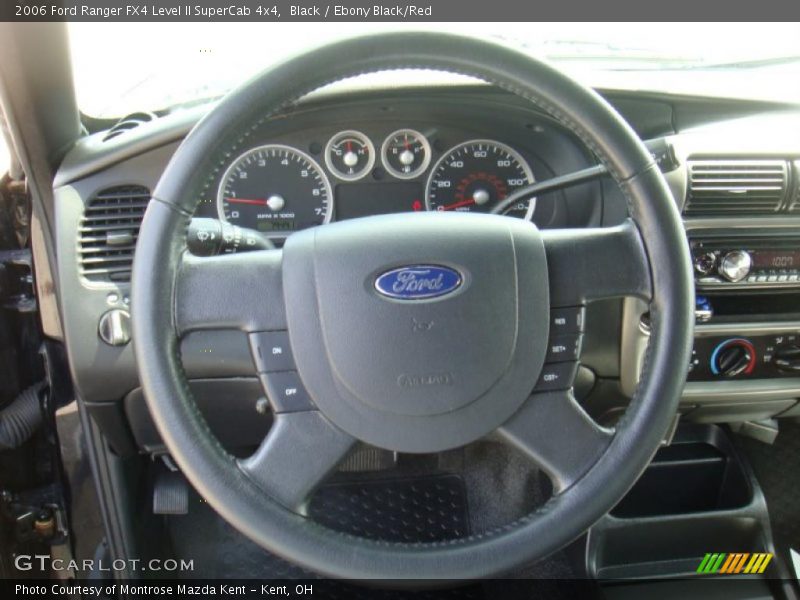 Black / Ebony Black/Red 2006 Ford Ranger FX4 Level II SuperCab 4x4