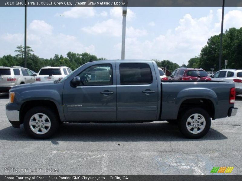 Stealth Gray Metallic / Ebony 2010 GMC Sierra 1500 SLT Crew Cab