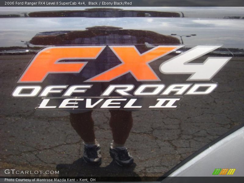 Black / Ebony Black/Red 2006 Ford Ranger FX4 Level II SuperCab 4x4