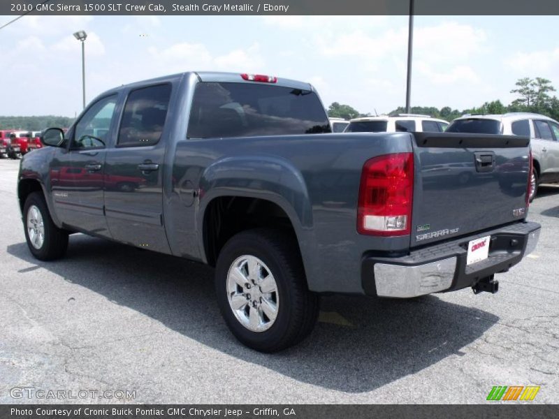 Stealth Gray Metallic / Ebony 2010 GMC Sierra 1500 SLT Crew Cab