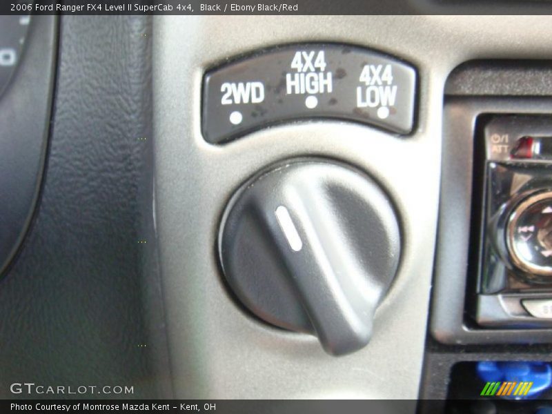 Black / Ebony Black/Red 2006 Ford Ranger FX4 Level II SuperCab 4x4
