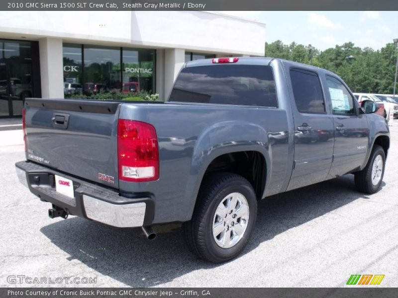 Stealth Gray Metallic / Ebony 2010 GMC Sierra 1500 SLT Crew Cab
