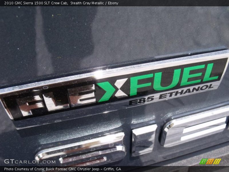 Stealth Gray Metallic / Ebony 2010 GMC Sierra 1500 SLT Crew Cab