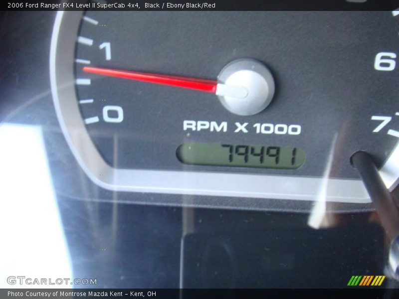 Black / Ebony Black/Red 2006 Ford Ranger FX4 Level II SuperCab 4x4