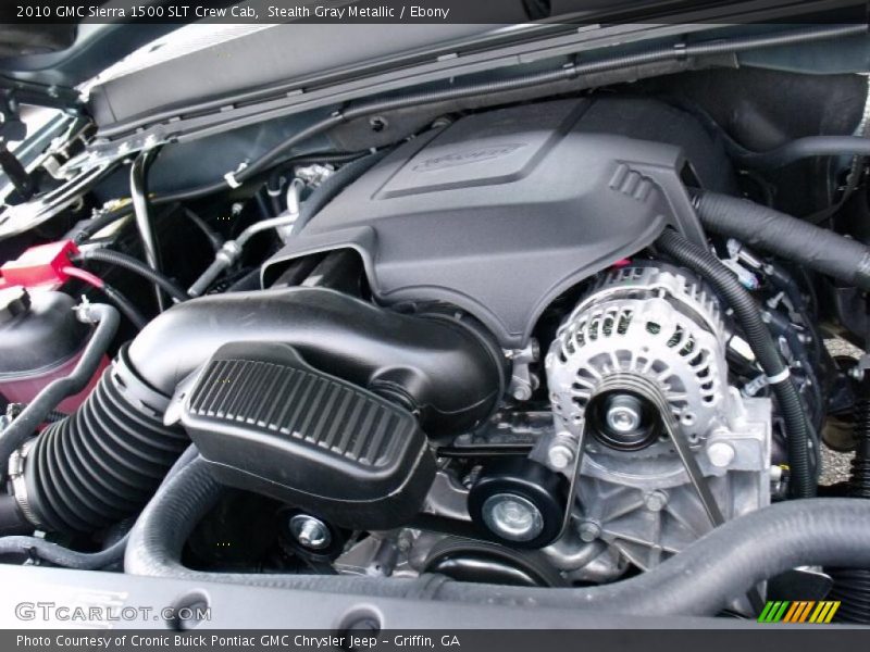 Stealth Gray Metallic / Ebony 2010 GMC Sierra 1500 SLT Crew Cab