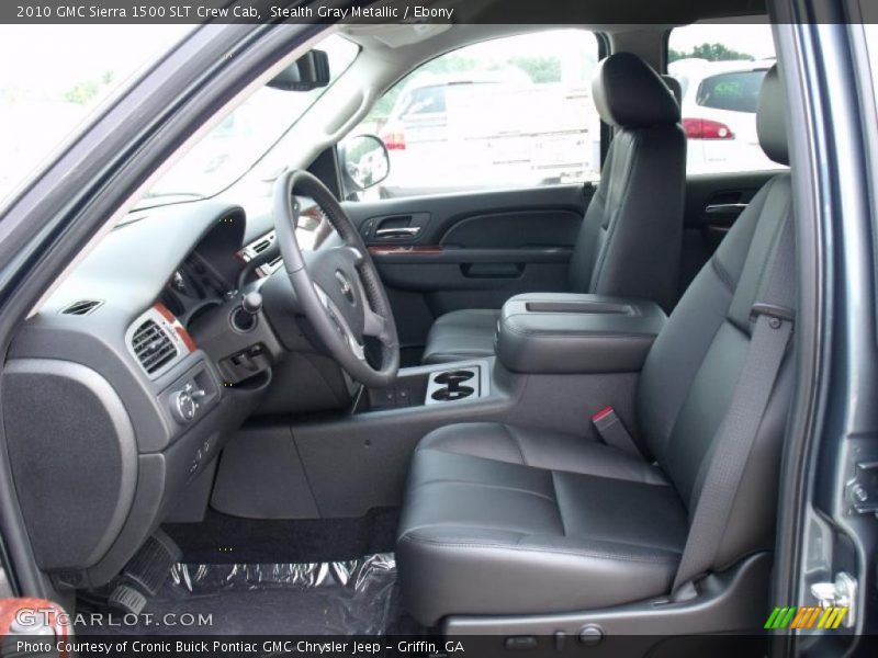 Stealth Gray Metallic / Ebony 2010 GMC Sierra 1500 SLT Crew Cab