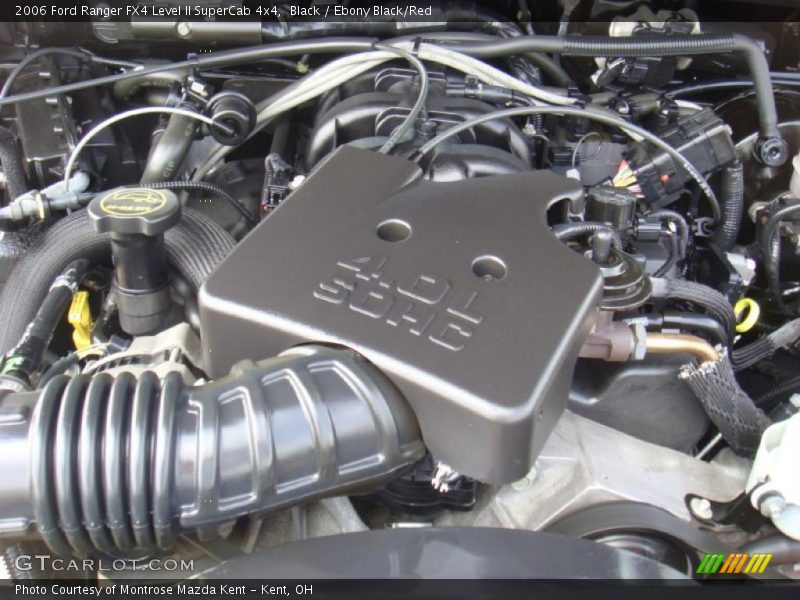 Black / Ebony Black/Red 2006 Ford Ranger FX4 Level II SuperCab 4x4