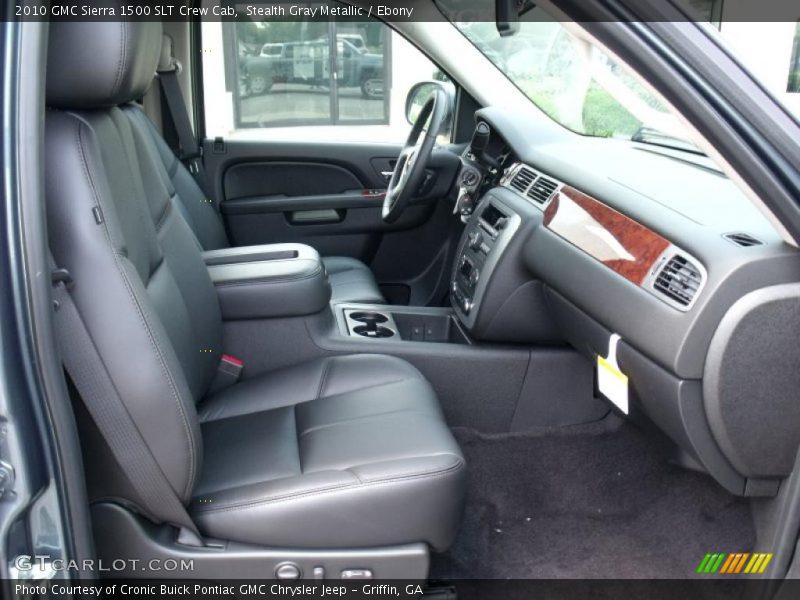 Stealth Gray Metallic / Ebony 2010 GMC Sierra 1500 SLT Crew Cab