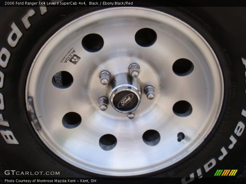 Black / Ebony Black/Red 2006 Ford Ranger FX4 Level II SuperCab 4x4