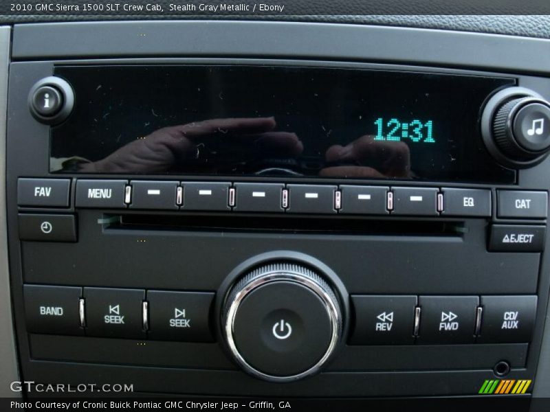 Stealth Gray Metallic / Ebony 2010 GMC Sierra 1500 SLT Crew Cab
