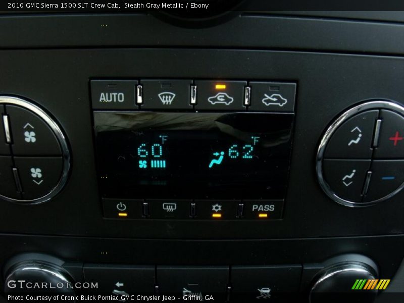 Stealth Gray Metallic / Ebony 2010 GMC Sierra 1500 SLT Crew Cab