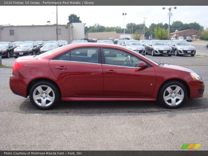 Performance Red Metallic / Ebony 2010 Pontiac G6 Sedan