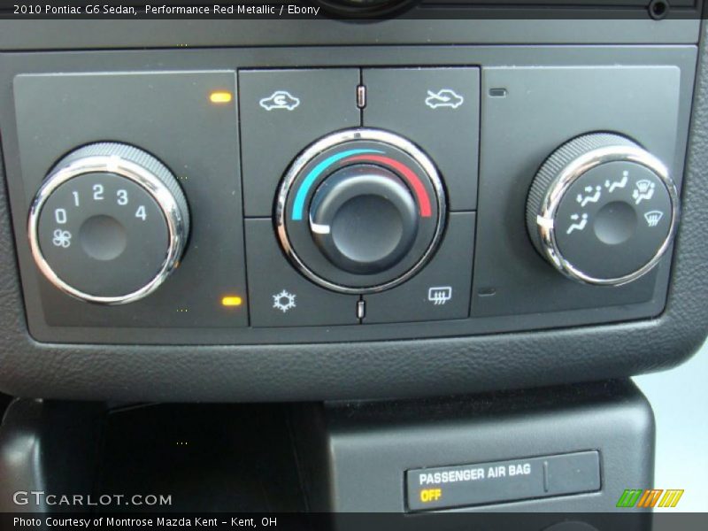 Performance Red Metallic / Ebony 2010 Pontiac G6 Sedan