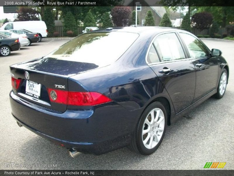 Royal Blue Pearl / Parchment 2008 Acura TSX Sedan