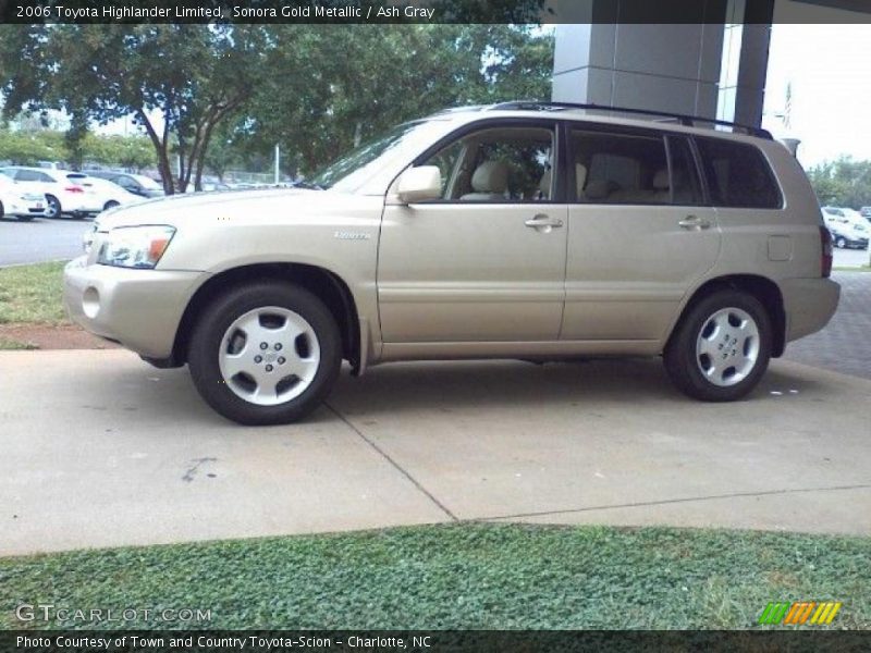 Sonora Gold Metallic / Ash Gray 2006 Toyota Highlander Limited