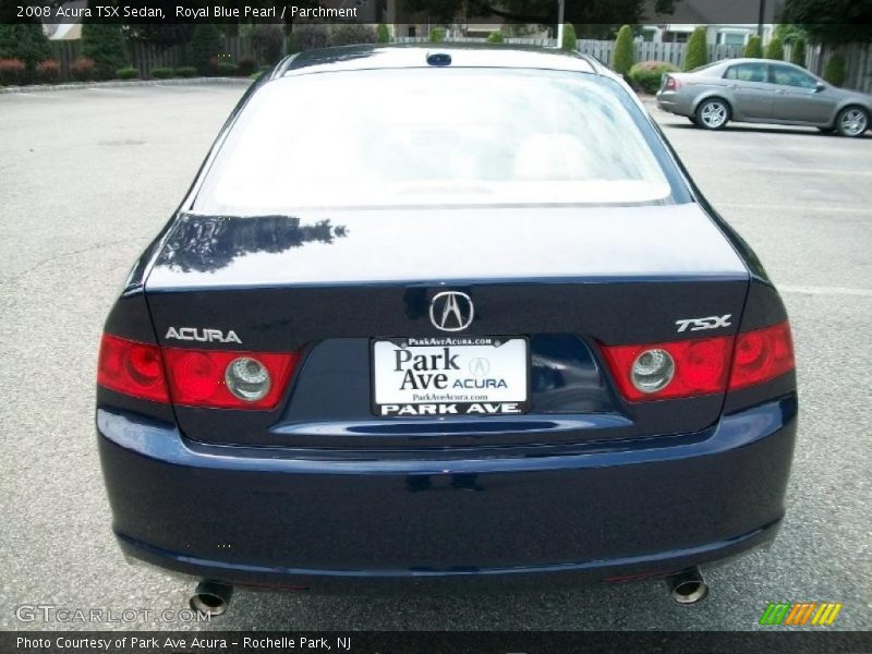 Royal Blue Pearl / Parchment 2008 Acura TSX Sedan