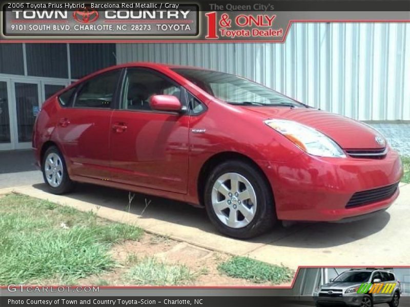 Barcelona Red Metallic / Gray 2006 Toyota Prius Hybrid
